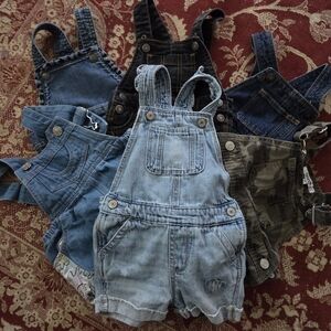 Kids Blue and Camo Overalls Set Kids